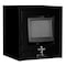Global Industrial Counter Top CRT Security Computer Cabinet, Black, 24-1/2W x 22-1/2D x 27H 607294BK - alternate 5